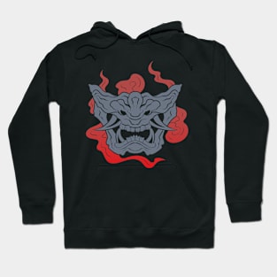 The great Oni Mask 3 - Yabisan - Vector Style Hoodie